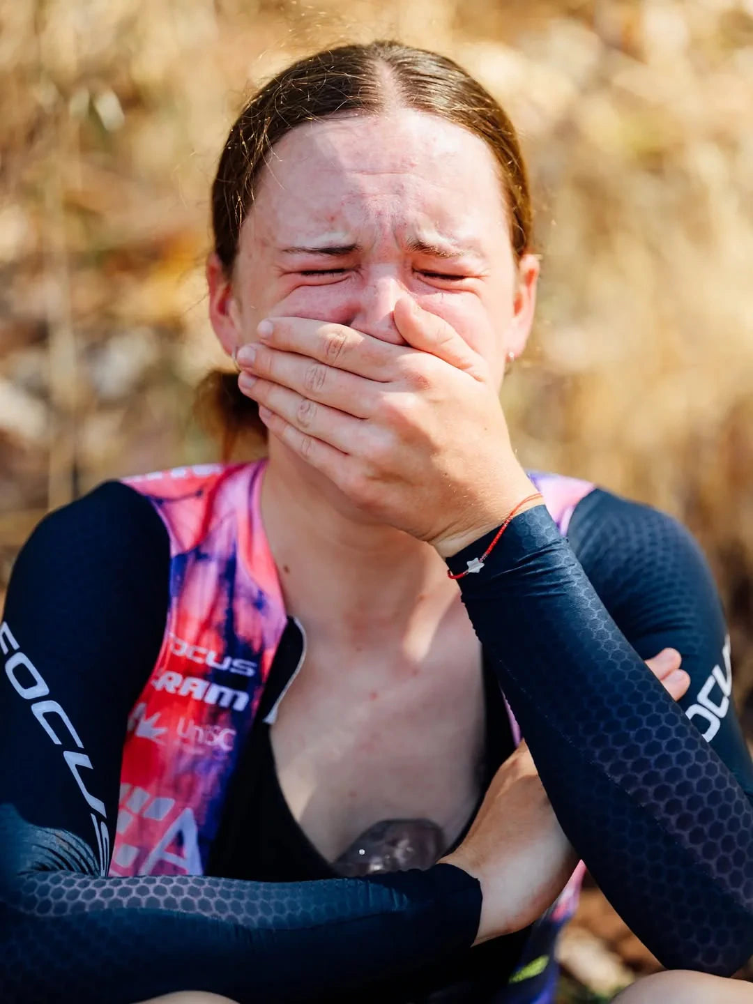 Neve Parslow after a breakthrough result