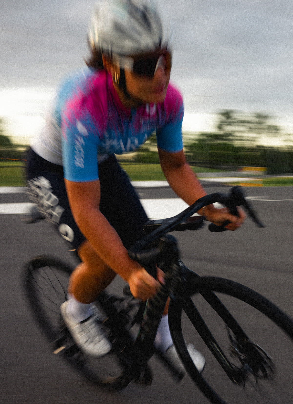 A Future Project rider training with the Australian Cycling Academy