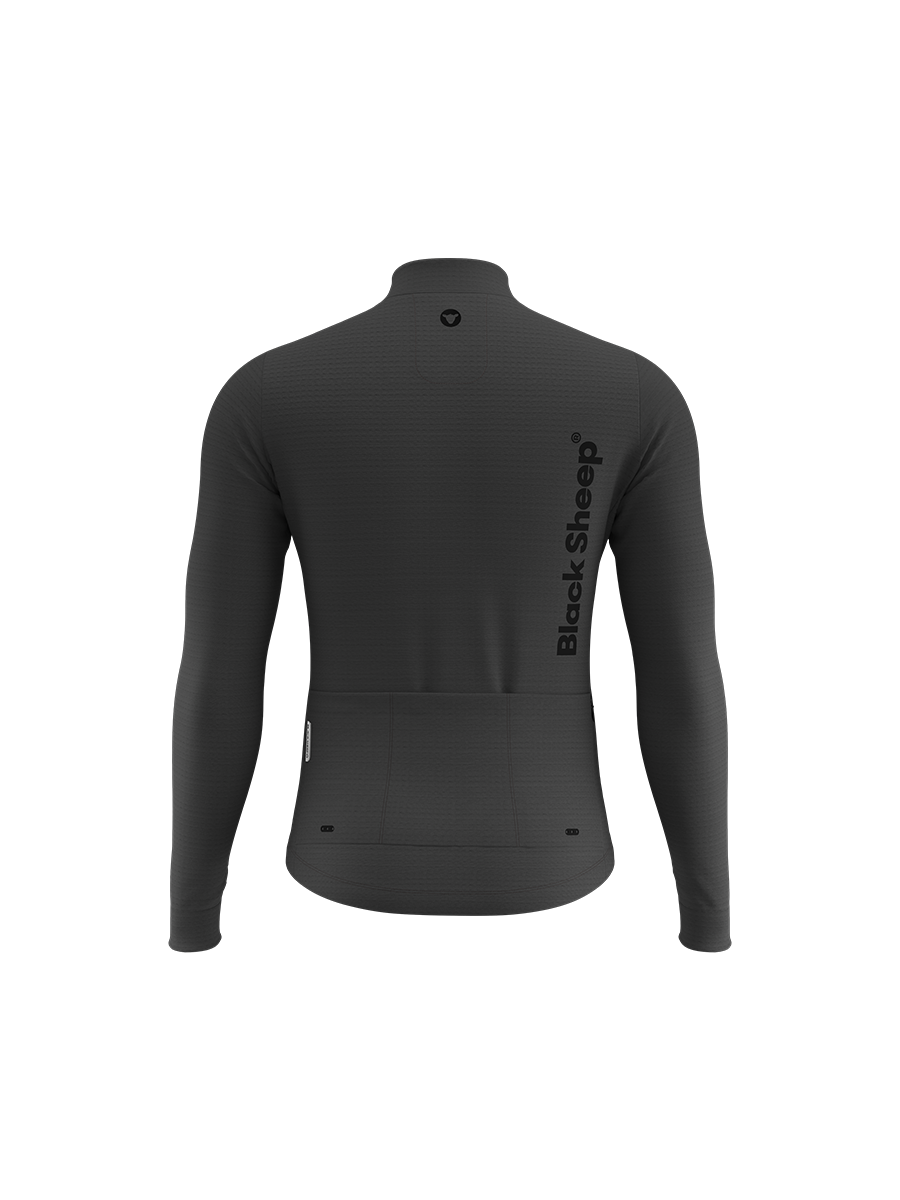 Men's GridFleece Thermal Jersey - Black Reflective - Image 2